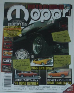 MOPAR COLLECTORS GUIDE 2005 FEB - 1966 A/FX FOUND, '70 ROAD RUNNER, HEMI CHALL*